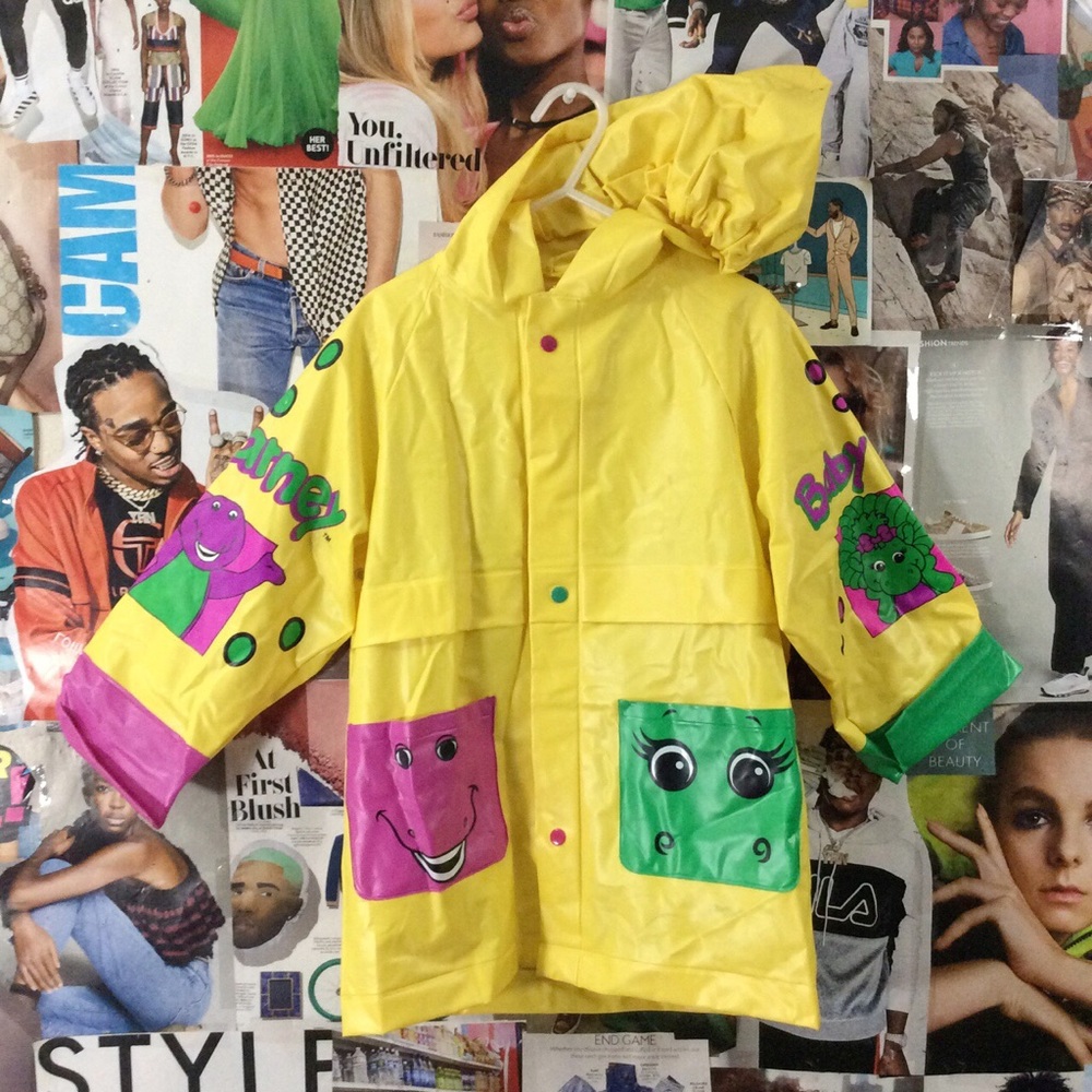 Kids BARNEY n BABY BOP rain coat